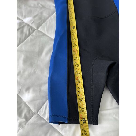 Stearns Unisex Kids Wetsuit Black Blue Color Block Short Sleeve Zip Mock Neck S - Picture 7 of 10
